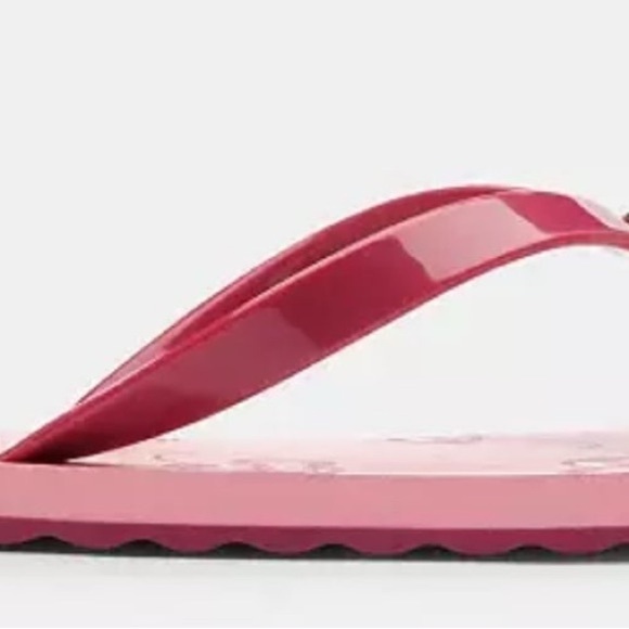 NWT COACH Zayn Flip Flop w Cherry Print SIZE 6 Limited Edition AUTHENTIC - Picture 10 of 11